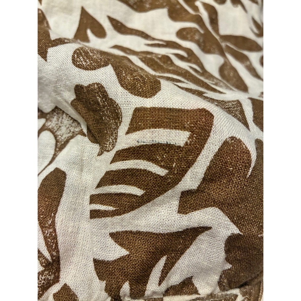 NWOT Carve Designs Short Rhett Women S Linen Blend Brown Cream Rum Print Floral - Picture 11 of 14
